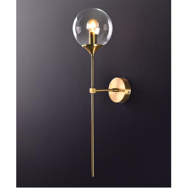 Rose Gold Color glass ball wall sconce for Corridor Living room Studio Bedroom ( WH-OR-07)