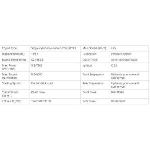 2022 Дешевый импорт мотоциклов 125cc Высокое качество Zongshen двигателя Супер мотоцикл Науру горячая продажа 125cc мотоцикл