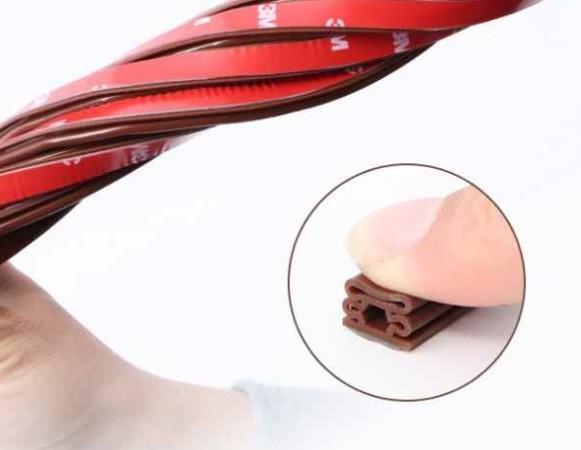 Eco Friendly Durable Foam Weather Stripping Adhesive Backed Rubber Strips