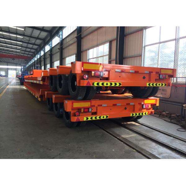 De lit plat camion de remorque hydraulique semi pour la construction chargeant 80 tonnes 17m
