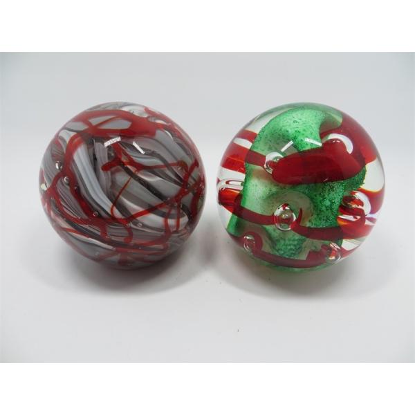 Glass paperweight, glass ball, glass round ball