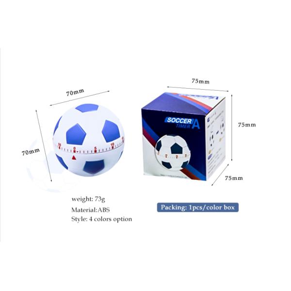 Football Countdown Cute Kitchen Timer 7x7 cm 73g mechanical design