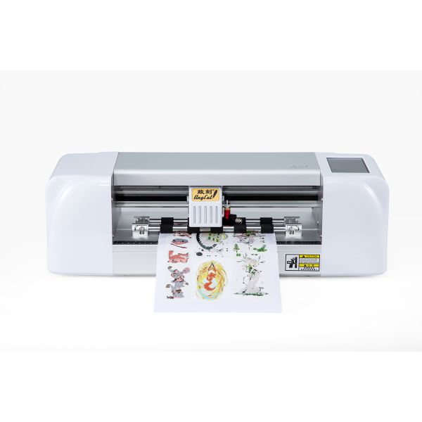 ZK500mini economic manual feeding cutter and auto patrol location for production label cutter