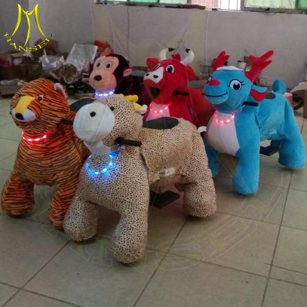 Hansel  animal electric rides coin operation ride on plush animal ride toys