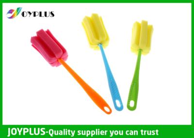 Multi Colors Home Cleaning Tool Bottle Sponge Brush OEM / ODM Available