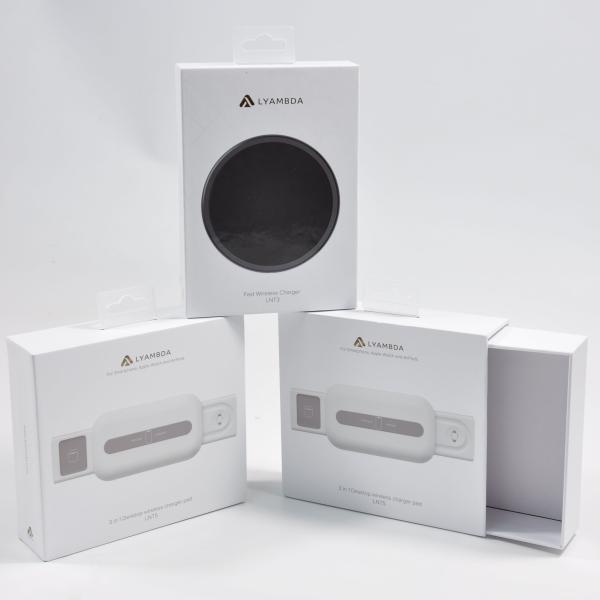 упаковка бумажной коробки заряжателя 200g/sm Ци 10W беспроводная