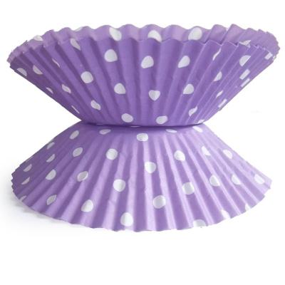 Emballages de petit gâteau de tasse de papier pourpre de gâteau/enveloppes décoratifs des cadeaux personnalisés