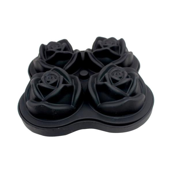 Silicone Rose Ice Ball Maker Easy Release Large Ice Cube for Cocktail Snack Trays