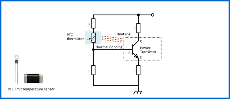 Крест B59052D1070A040 радиальный до термистор PTC отверстия 100 омов шарика 70°C с терминалом