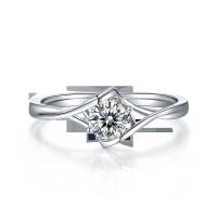 Quilate Moissanite natural Ring Gemstone Wedding Promise Engagement de las mujeres 3