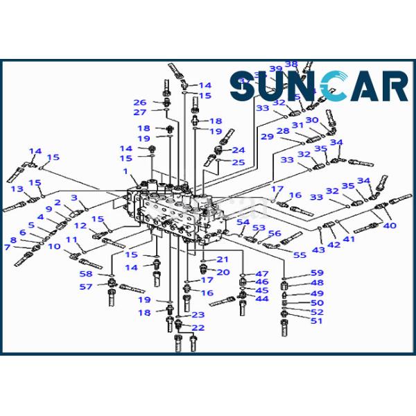 723-47-19400 Control Valve Seal Kit For PC300-6 PC350-6 PC400-6 PC450-6 Komatsu