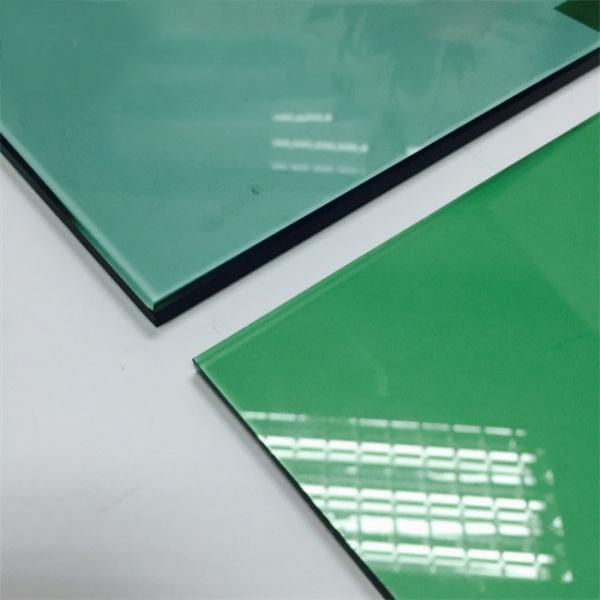 Impact Resistant Colored Tempered Glass 3mm - 19mm Fine Polished Edge Toughened Glass For Modern Architectural / Home Decoration