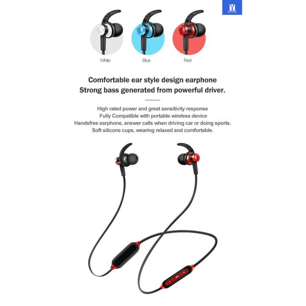Black Blue Anti Drop Sports Bluetooth Earphones BT5.1 110mAH Battery