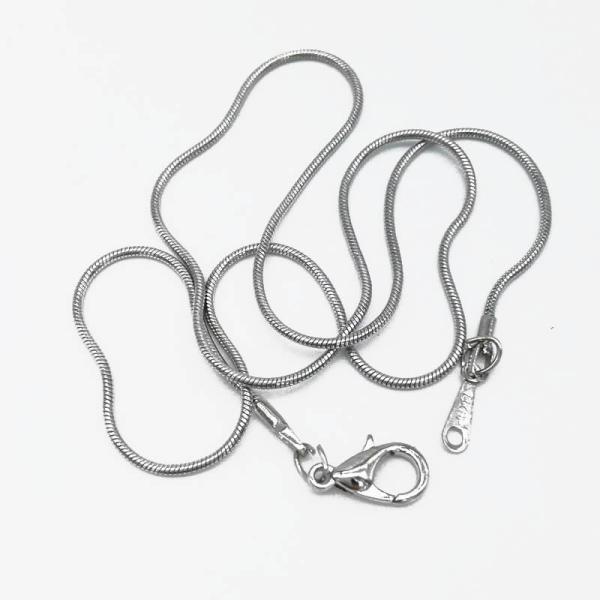 Wish Pearl Silver Plating Copper Snake Chain DIY Jewelry Necklace