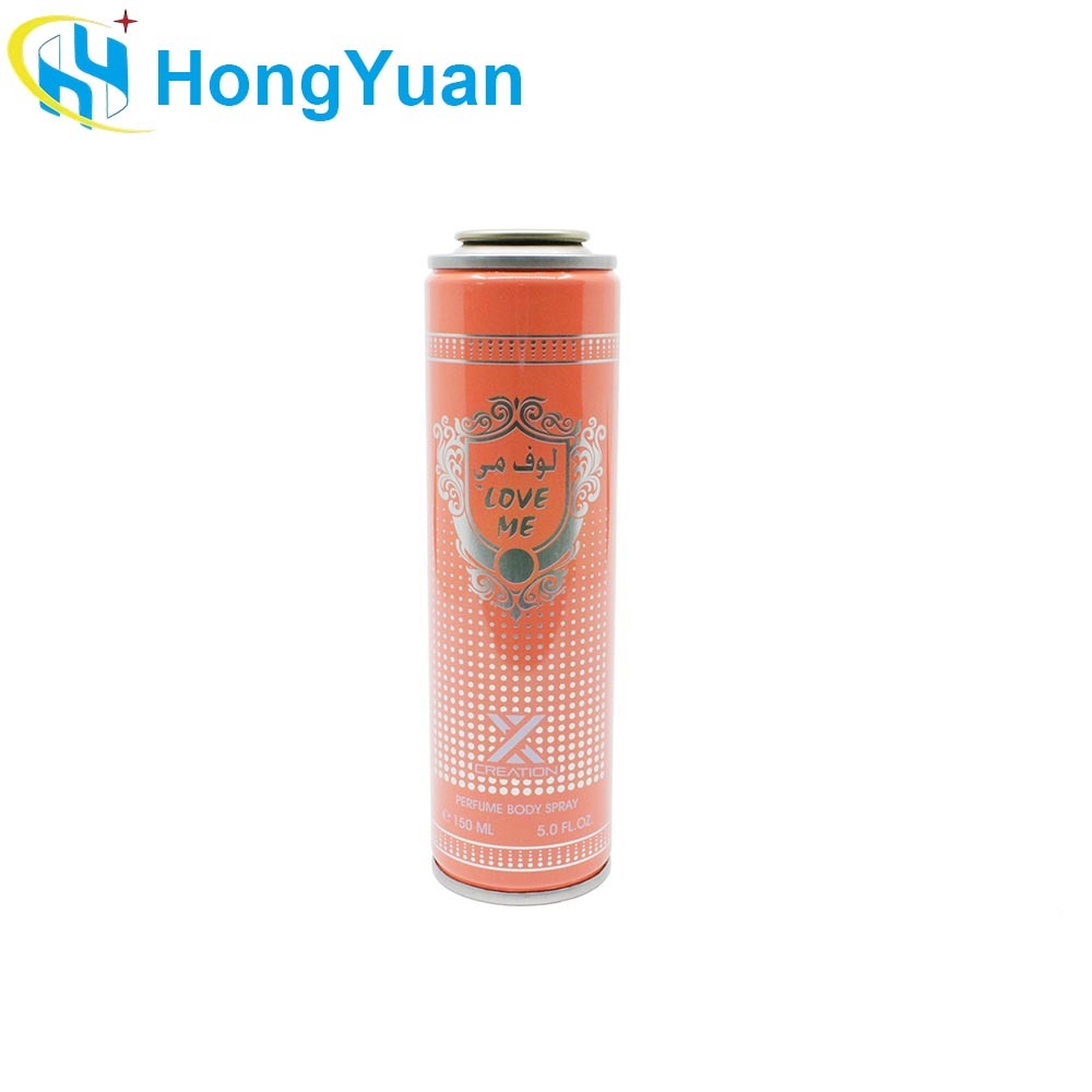 150ml 45mm Diameter ISO9001: 2015 Certified Aerosol Tinplate Can for Body Spray