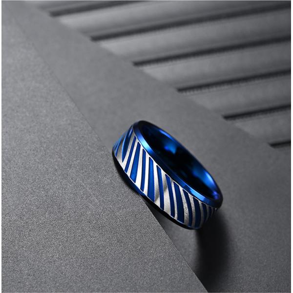 Anillos clásicos de moda para hombres Hip Hop punk con chapa de acero inoxidable