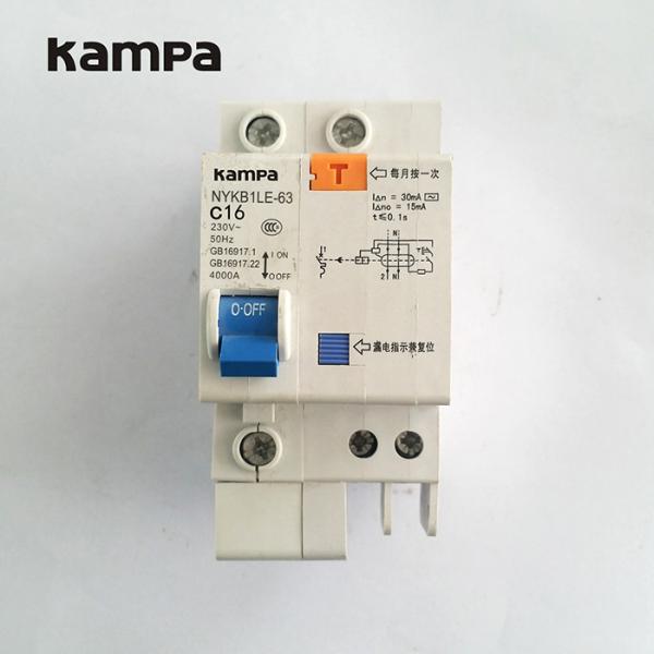 Kampa Nykb1le-63 RCBO 2 Phase 16A Safety Circuit Breaker