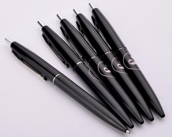 click hotel ball pen, printed hotel ballpoint pen,black color hotel promotion pen