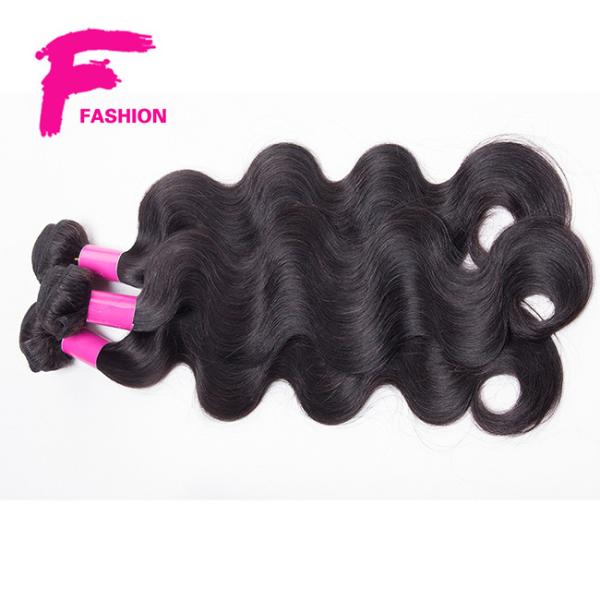 3 Bundles Brazilian Virgin Hair Weft Body Wave With Closure 7A Human Hair Bundles Weave