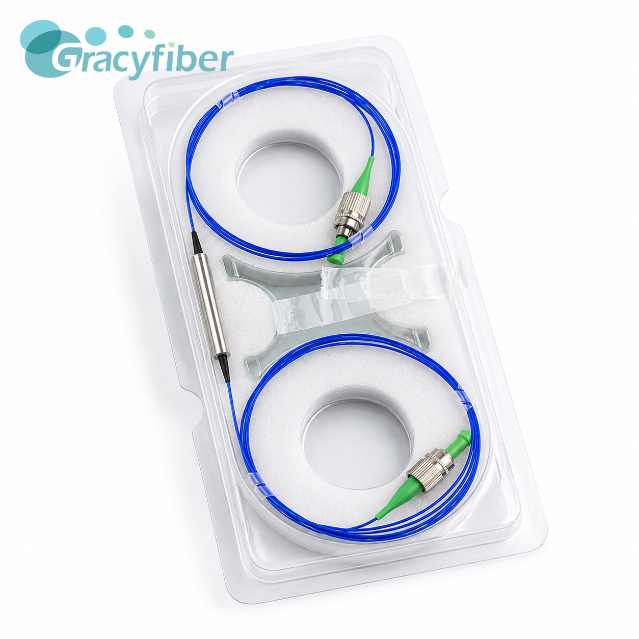 1550nm Dual Stage PM Fiber Isolator 500mW Corning PM1550 Slow Axis High Isolation Low Loss FC APC Steel Tube，Passive Optical Components