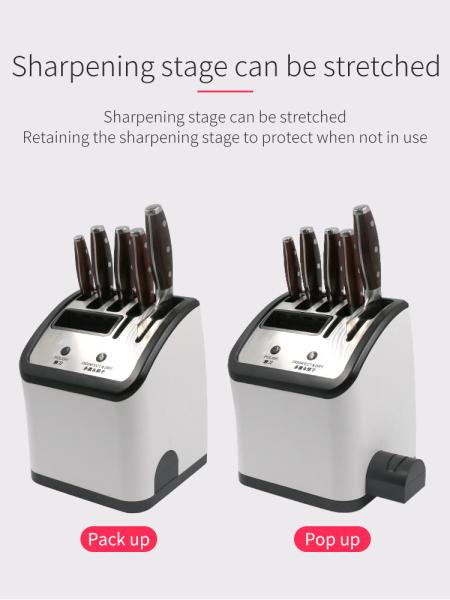 Modern Knife Storage Block with Bristles Perfect for Home Restaurant/ Bamsira_BSCI,FSC