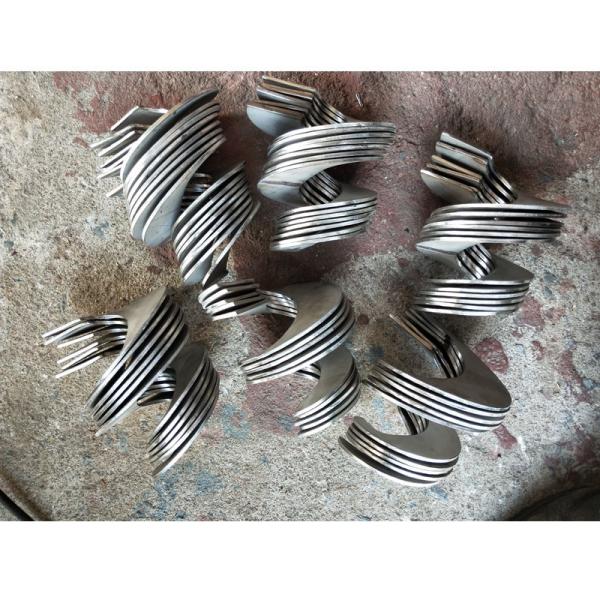 Carbon Steel Shaftless Painting Vertical Screw Auger High Efficiency With Fire Resistant