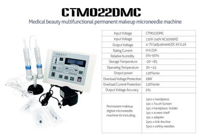 Jogos profissionais Microneedle elétrico da máquina da tatuagem com a arma de 2 tatuagens