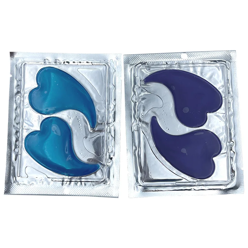 OEM Shiny Colorful Collagen Eye Masks Skincare Under Eye Patches Reusable
