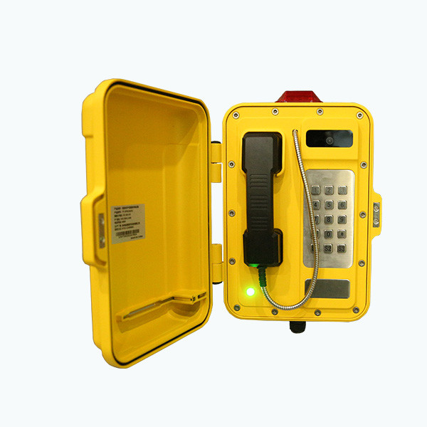 24VDC к промышленному водоустойчивому сетноому-аналогов телефону 65VDC с видеокамерой