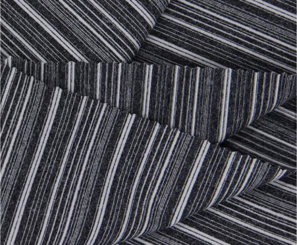 High Elastane Single Jersey Circular Knit Fabric Horizontal Stripes For Sports Garments