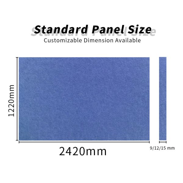 Eco Friendly PET Polyester Fiber Acoustic Panel Hotel 3D Wall Panel