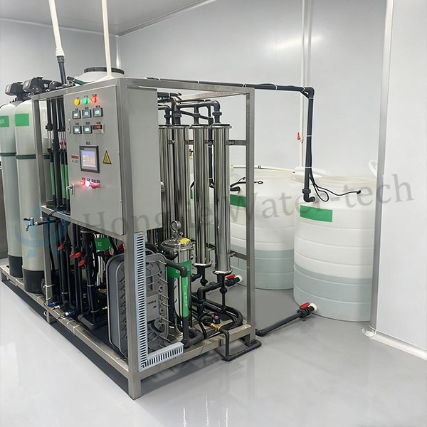Industrial 500–1000 LPH RO Water Treatment Plant with Softening System for Hotel Service