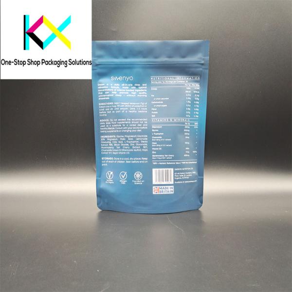 Food Grade 130um Protein Powder Pouches With Aluminum Foil Granola Cereal Packaging
