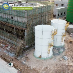 Réservoirs d'époxy liés par fusion pour les eaux usées d'amidon: contenant une charge organique extrêmement élevée et des effluents acides