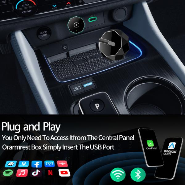 Caja CarPlay Android Universal con Salida HDMI 1080P
