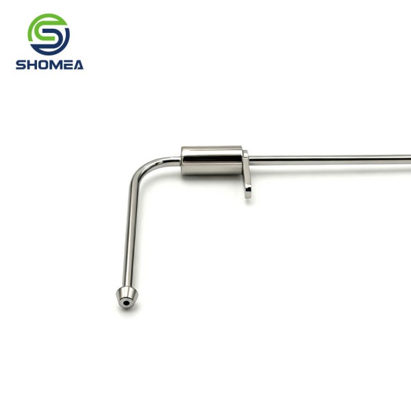 Customized L‑Shape Bent Tip IVD Sampling Needle with Locating Tab for Medical Equipment