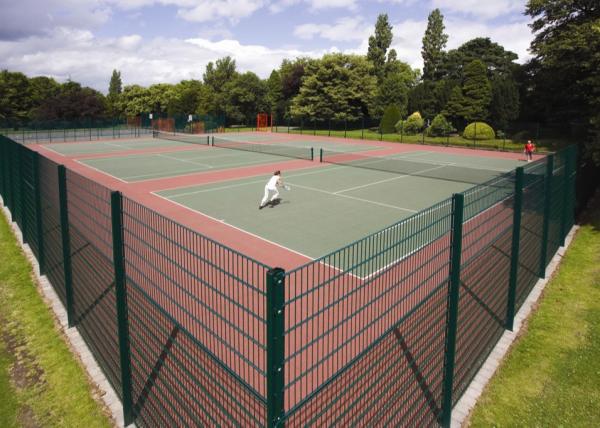 Perimeter Tubular Steel Fence Security Focused