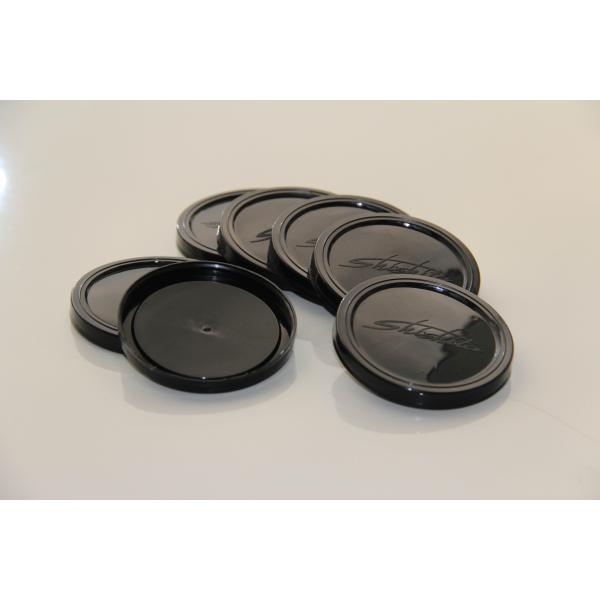 черные круглые многоразовые пластичные крышка/крышка PE 211# для бумажных жестяных коробок