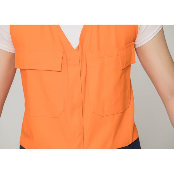 Double Stitching Safety Work Clothes High Visable Orange Jacket Bib Pants Suit