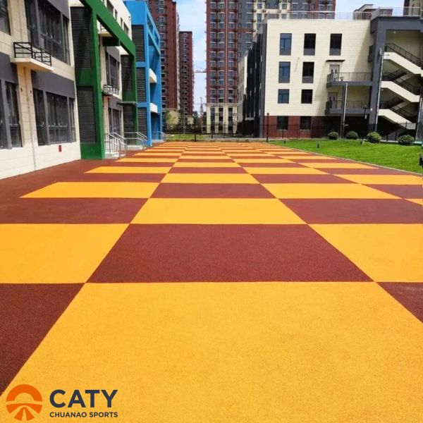 Nontoxic EPDM Rubber Playground Surface for Outdoor Playground Safety Flooring