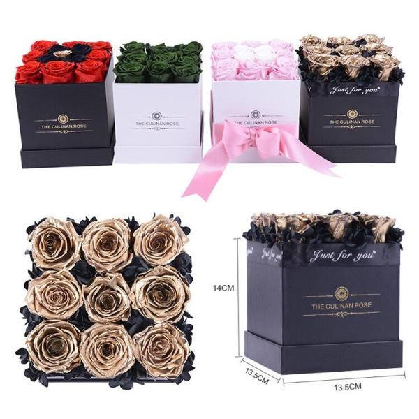 Factory Price Rose Long Lasting Flowers Forever Eternal Preserved Rose Flower Box Gift