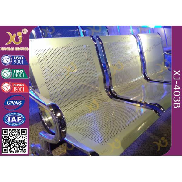 Anti Rust Steel Waiting Area Chairs , Durable Metal Airport Waiting Chairs
