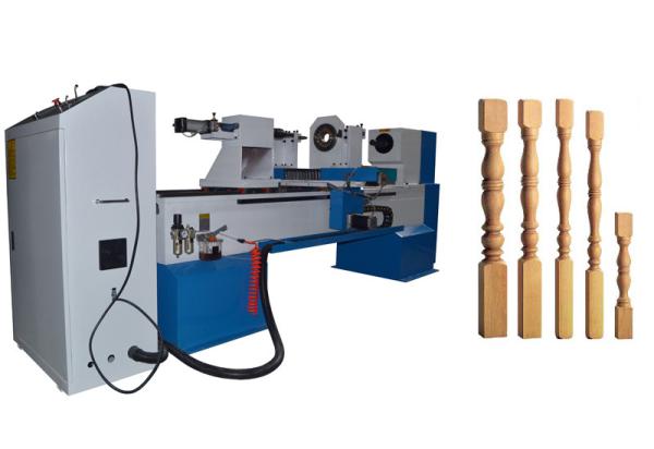 Wood staircase making machine DSP CNC Wood Turning Lathe Max. working length 1500mm