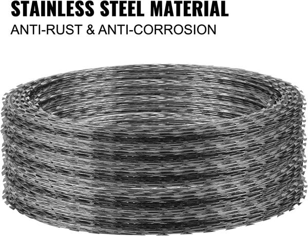 Factory Supply Attractive Price  Stainless Steel Razor Wire Product  Anti Climb Anti Rust Razor Wire For Sale On Prison
