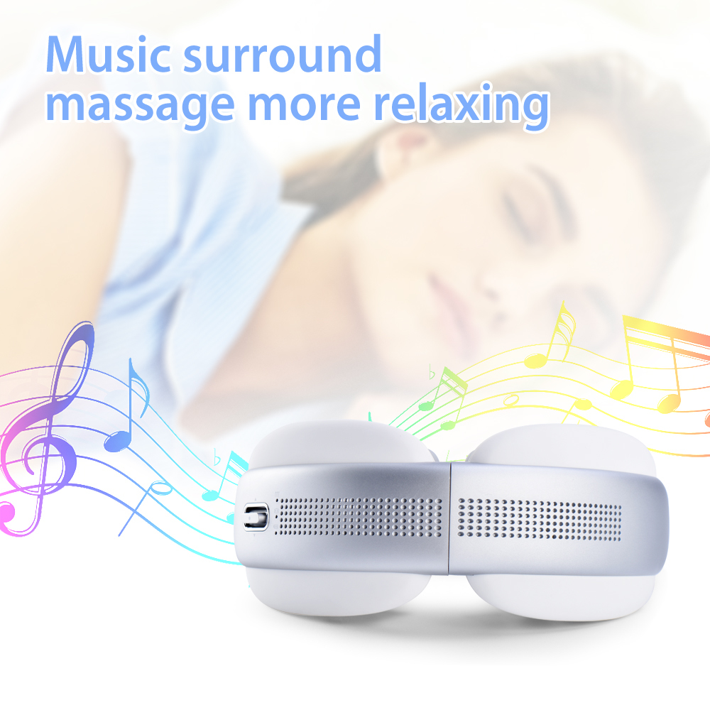 3D Usb Heated Weighted Eye Mask With Vibration Relax and Reduce Eye Strain Massage Eye Mask