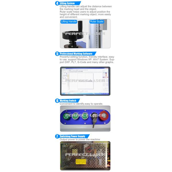 Small Size Metal Laser Ring Engraving Machine With LED Light Bulbs Lamp Tube
