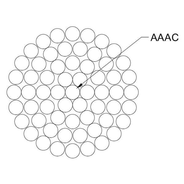 Yifang Cable Bare Aluminum Alloy Aster Conductor Almelec Conductor 366mm2