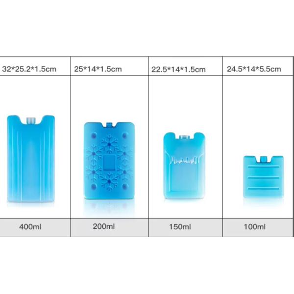 100ml 200ml 400ml 600ml PCM Ice Board Eutectic Cold Plate For Ice Cream Cart