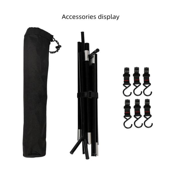 Tripod Folding Outdoor Camping Gear Aluminum Rack 500g Corrosion Resistant