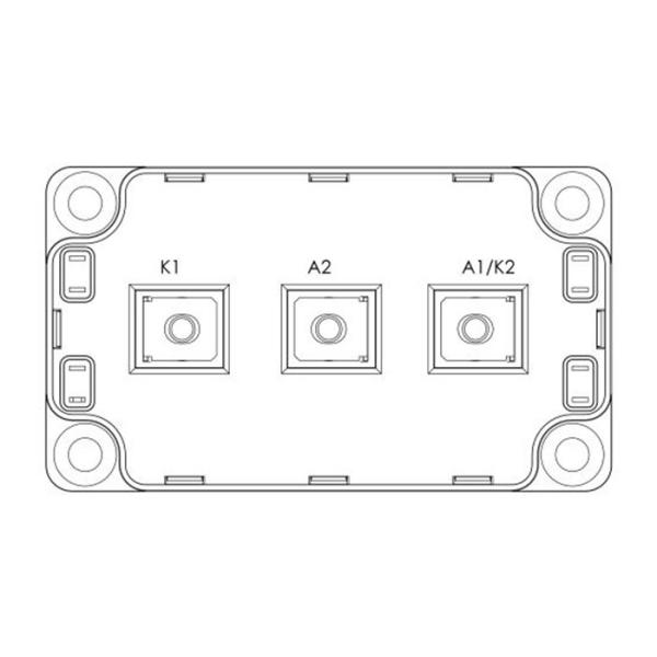 1200V 車載 IGBT モジュール MSCDC450A120AG 整流器 ダイオード アレイ モジュール 450A